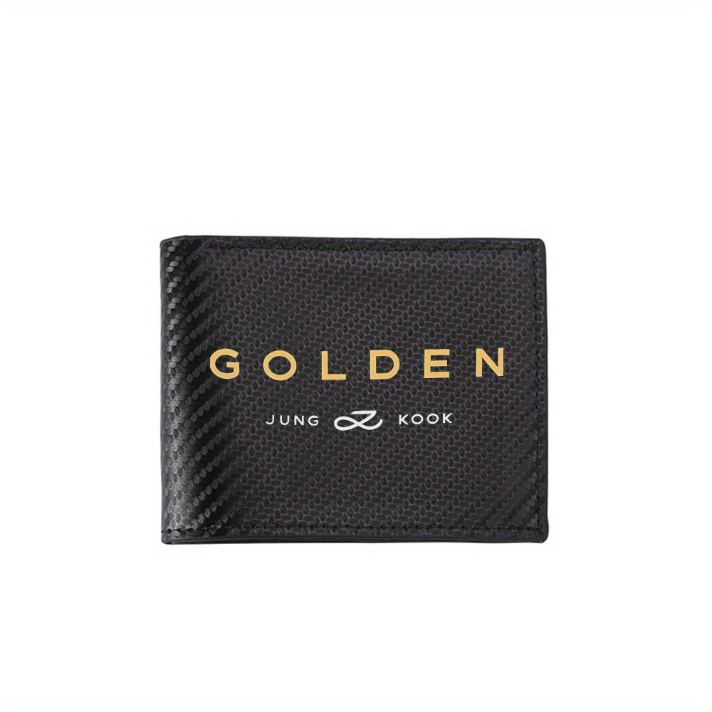 Interior Design Name - Goldener Text und Künstlername auf schwarzen