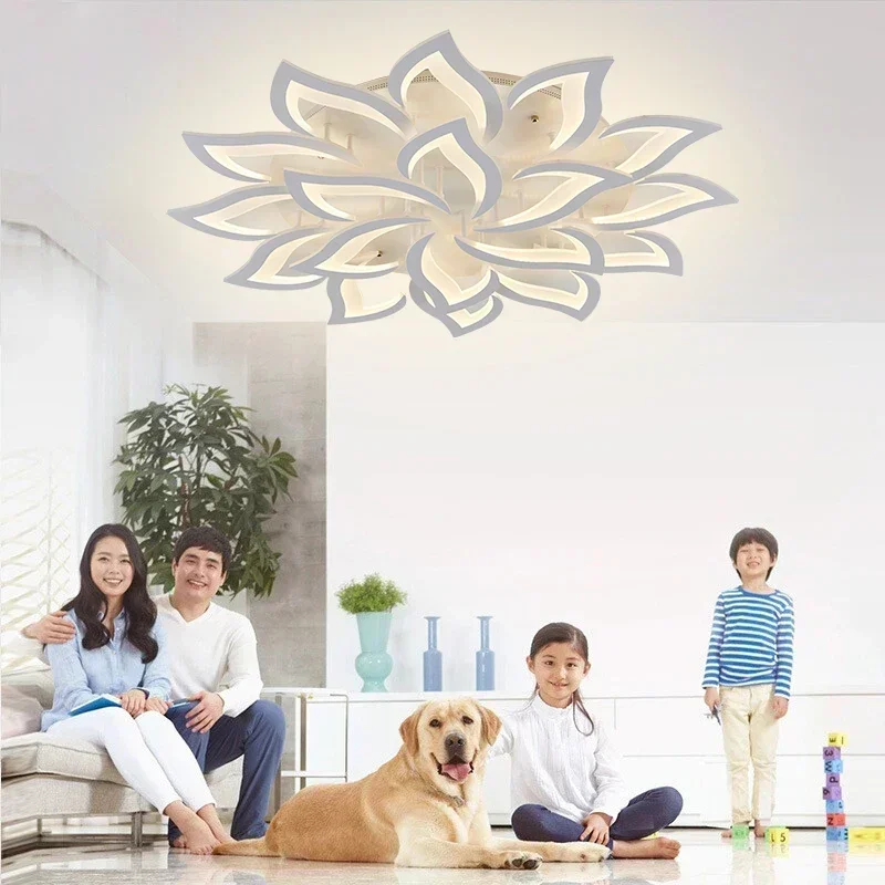 Designer LED Blütenblatt Kronl – Interior Design Living Room And Kitchen Bewertung und Preis
