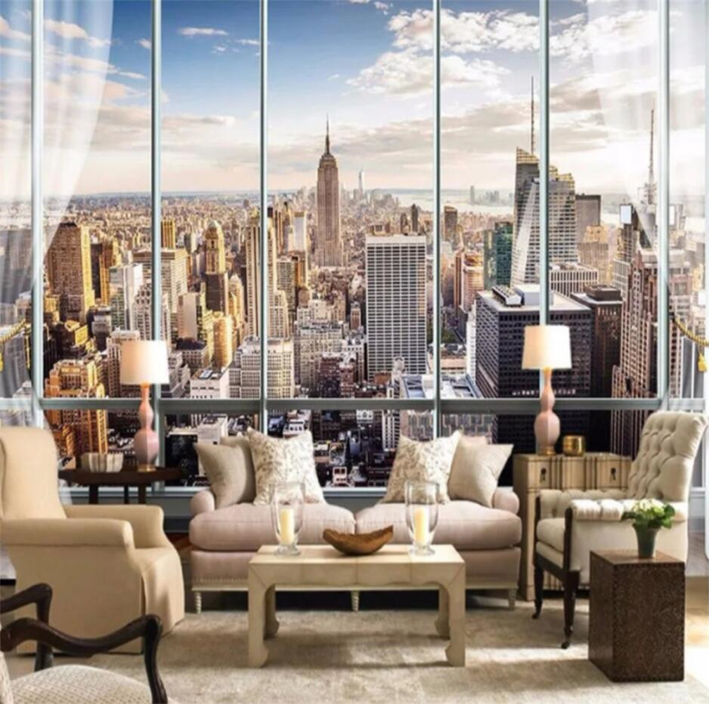 New York Sunrise 3D-Fenster, S – Interior Design New York Bewertung und Preis