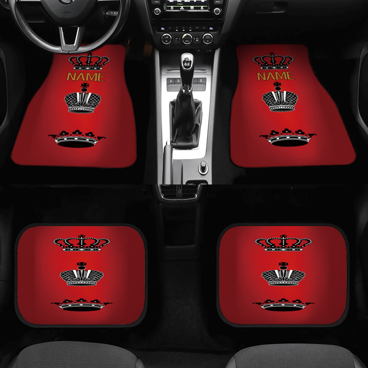 4 Stück personalisierbare Auto – Interior Design Name Bewertung und Preis