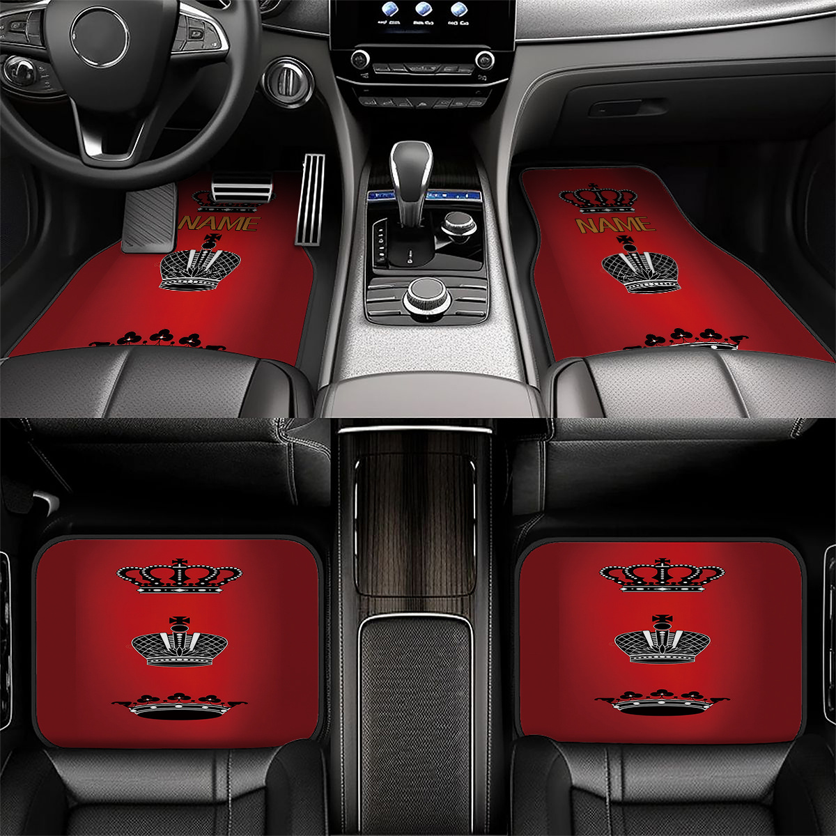 4 Stück personalisierbare Auto – Interior Design Name Bewertung und Preis